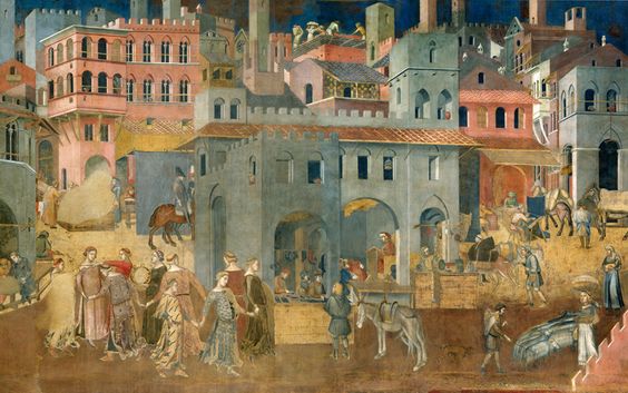 Ambrogio Lorenzetti, Sala de la Pau, Palazzo Pubblico, Siena